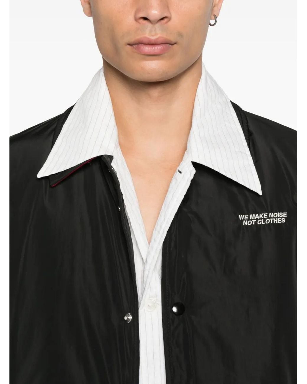 Undercover Black Press-Stud Fastening Jacket for men