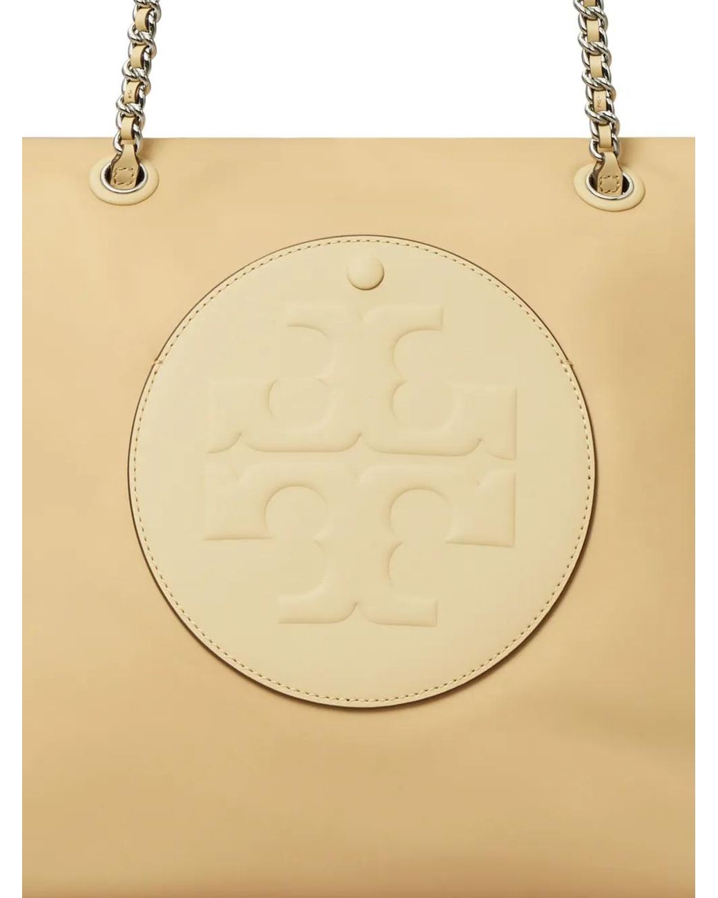 Tory Burch Natural "Ella" Chain Zip Tote