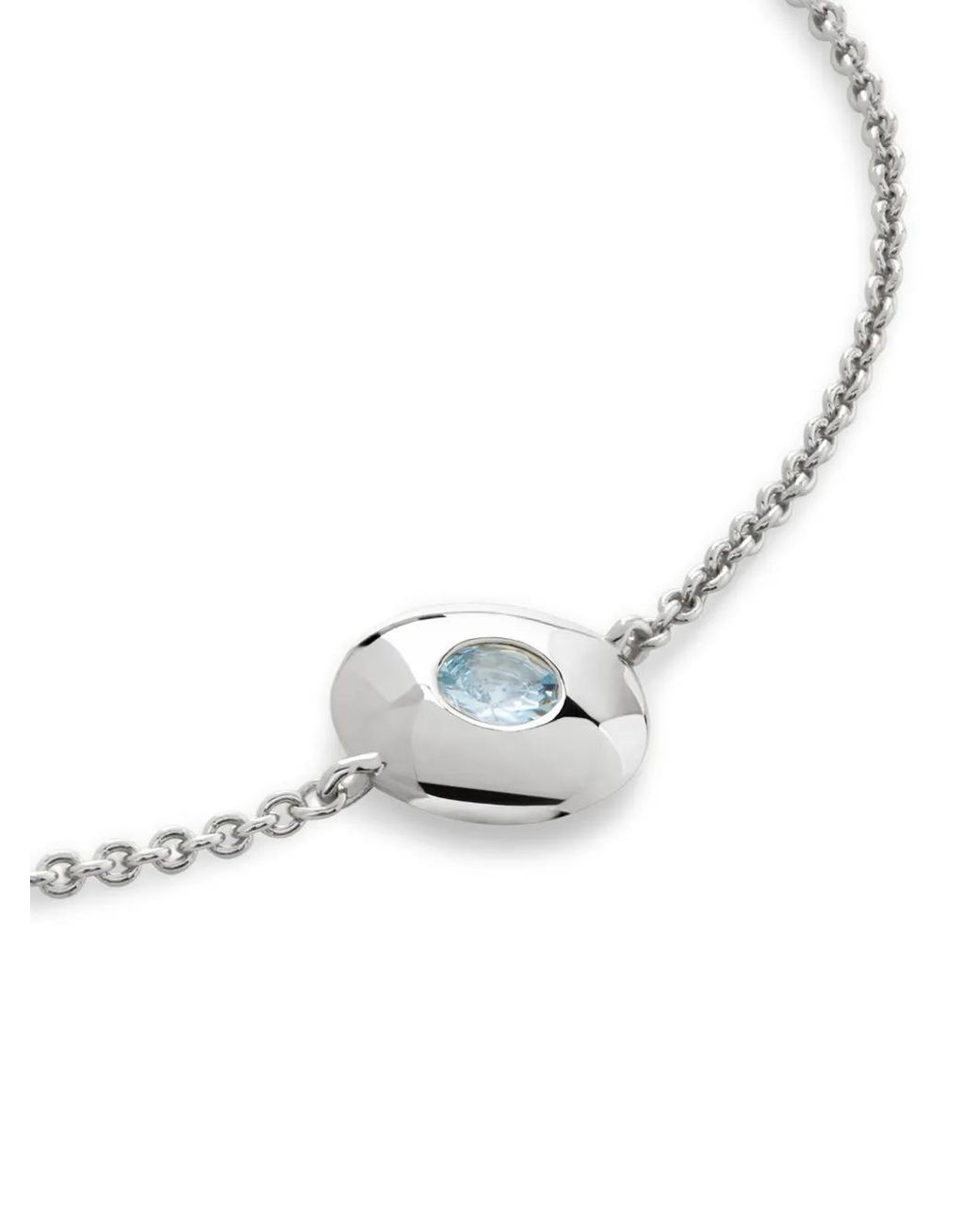 Monica Vinader White March Birthstone Bracelet