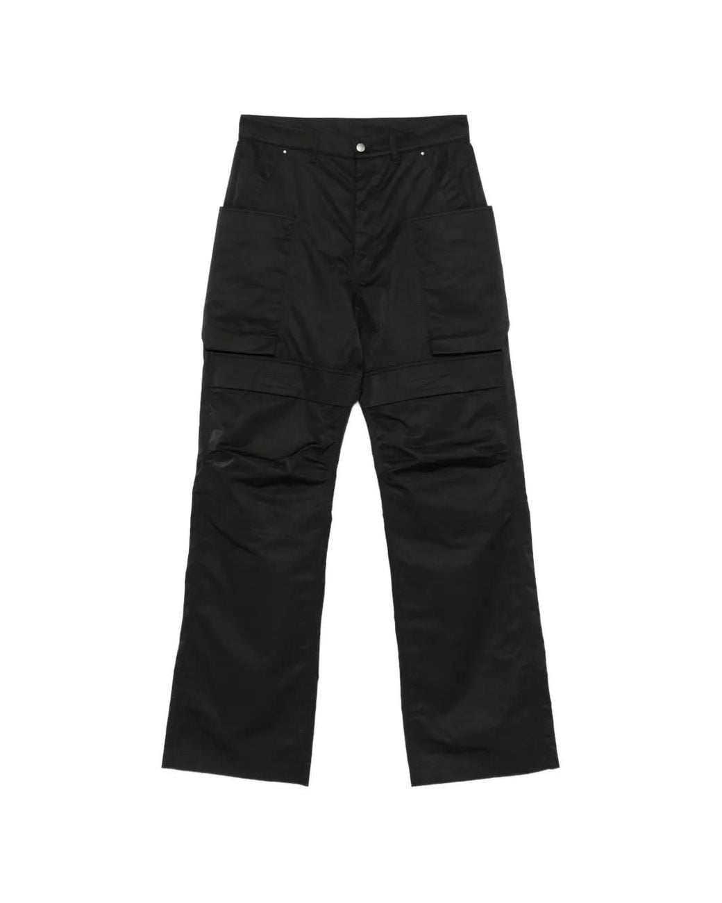 Rick Owens Black Cargo-Pocket Trousers for men