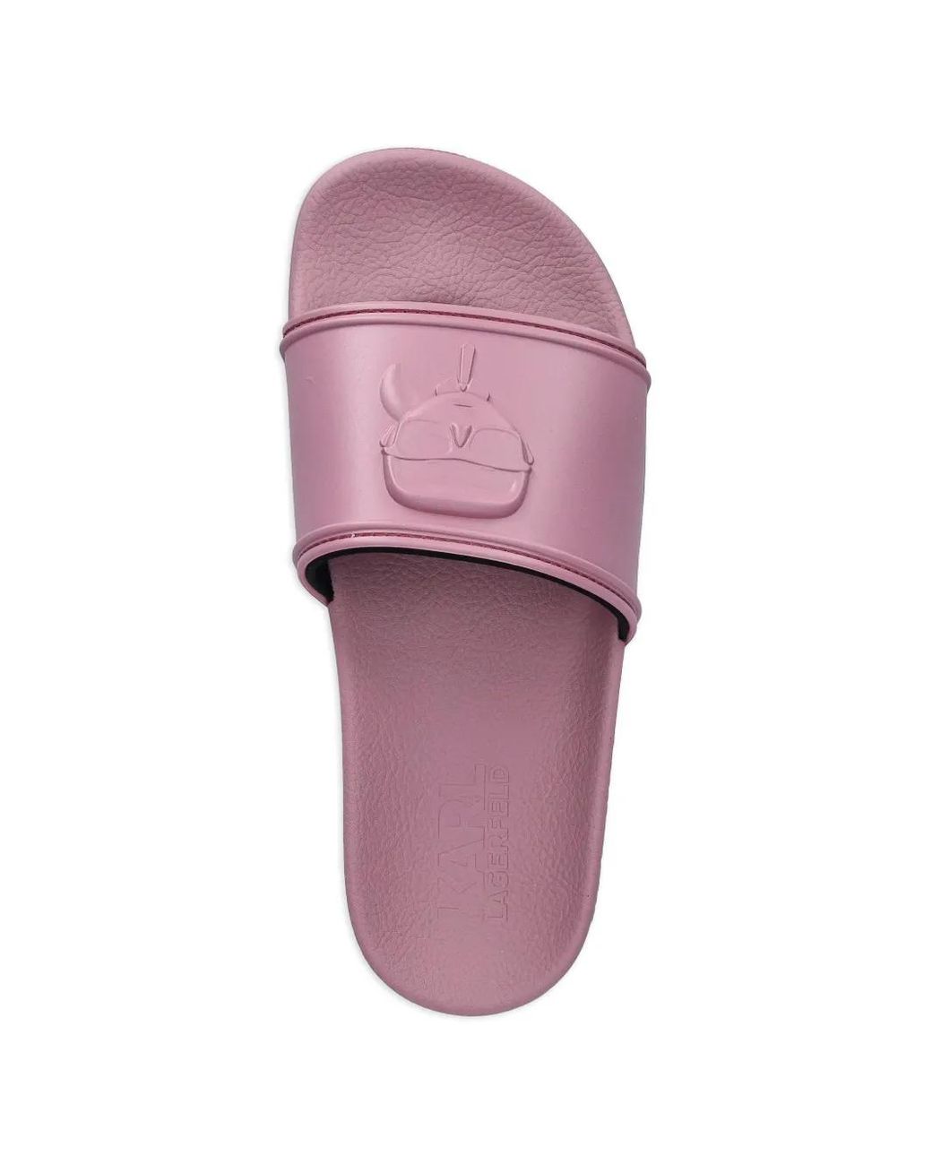 Karl Lagerfeld Pink Ikonik Karl Slides