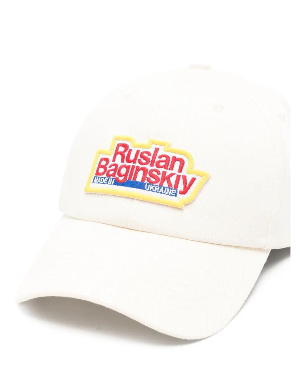 Ruslan Baginskiy White Logo-Patch Baseball Cap