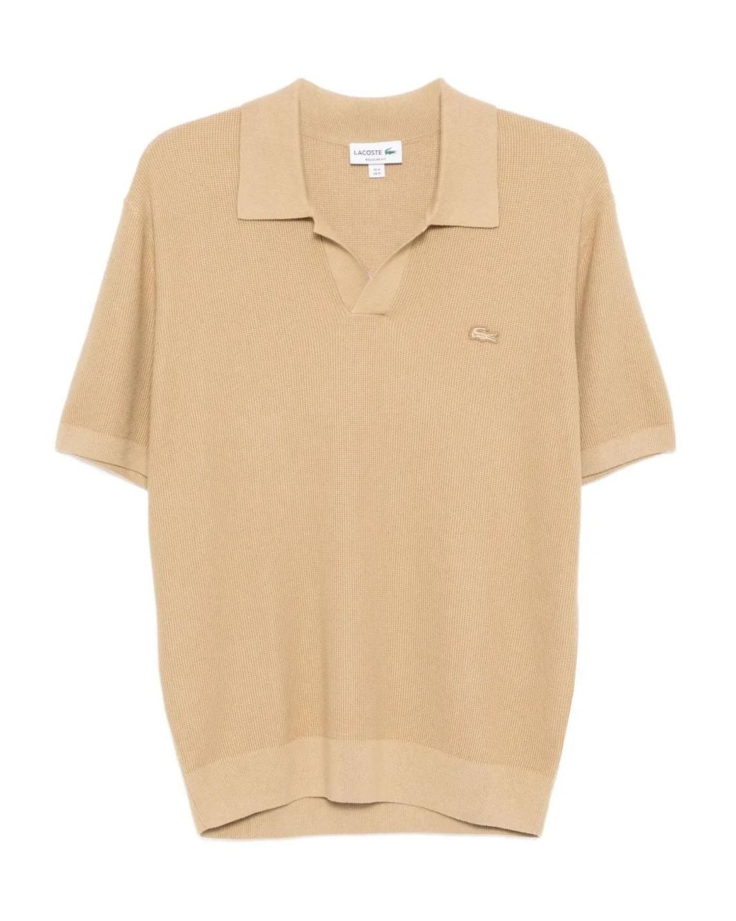 Lacoste Natural Logo-Embroidered T-Shirt for men