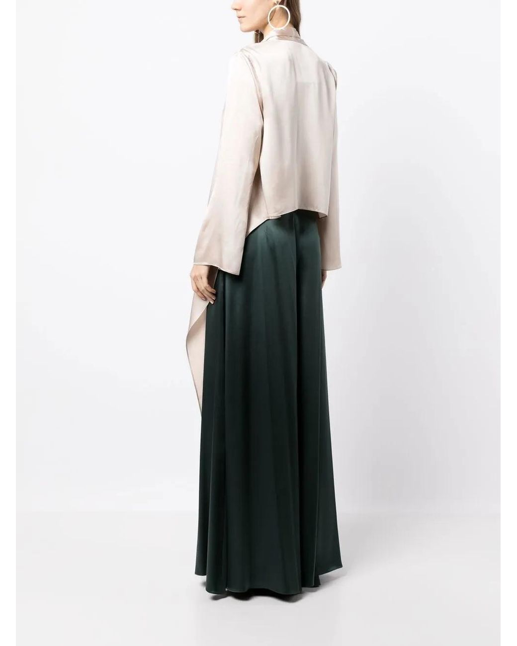 Voz Natural Wrap-Style Satin Blouse