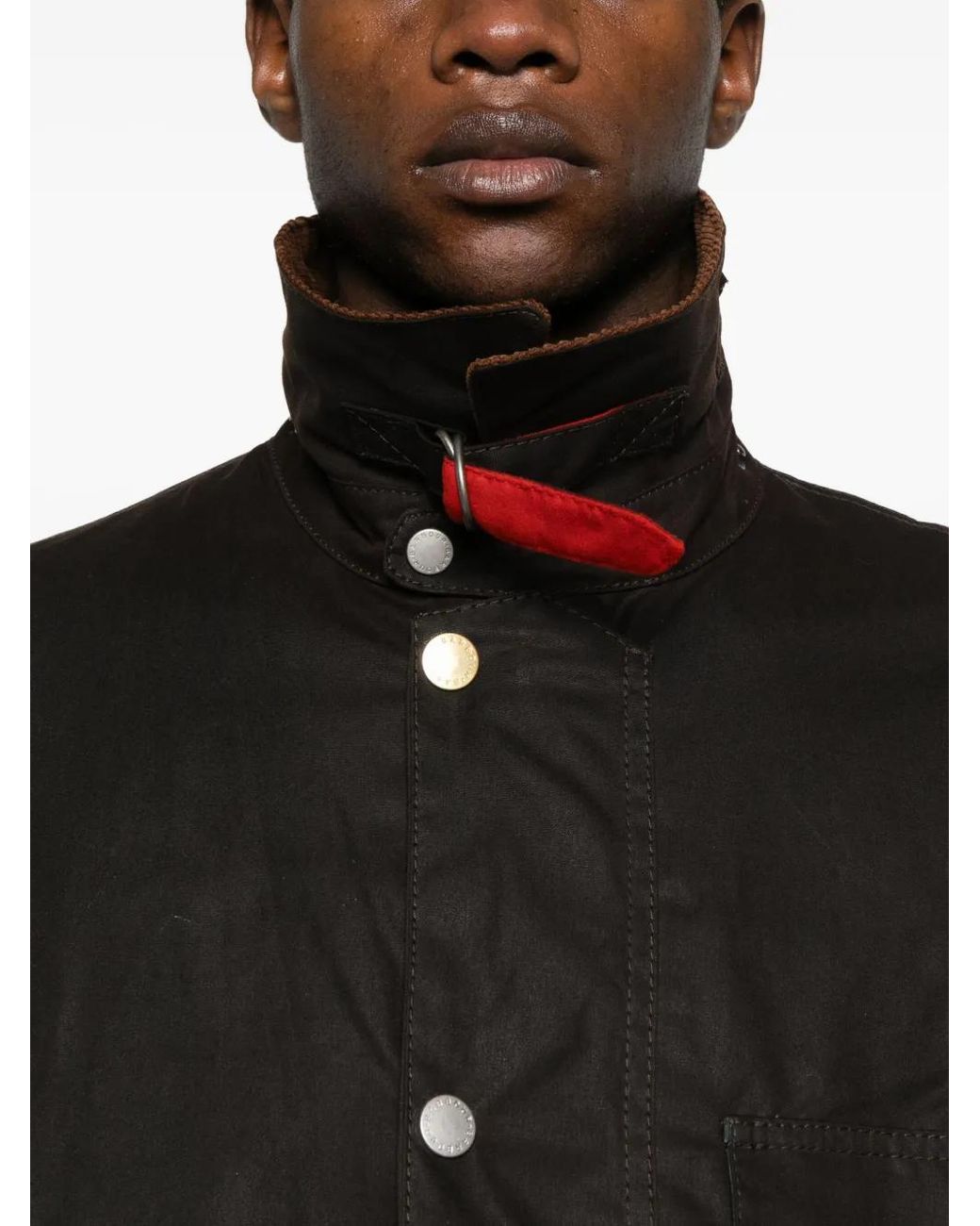 Barbour Black Corduroy-Collar Jacket for men