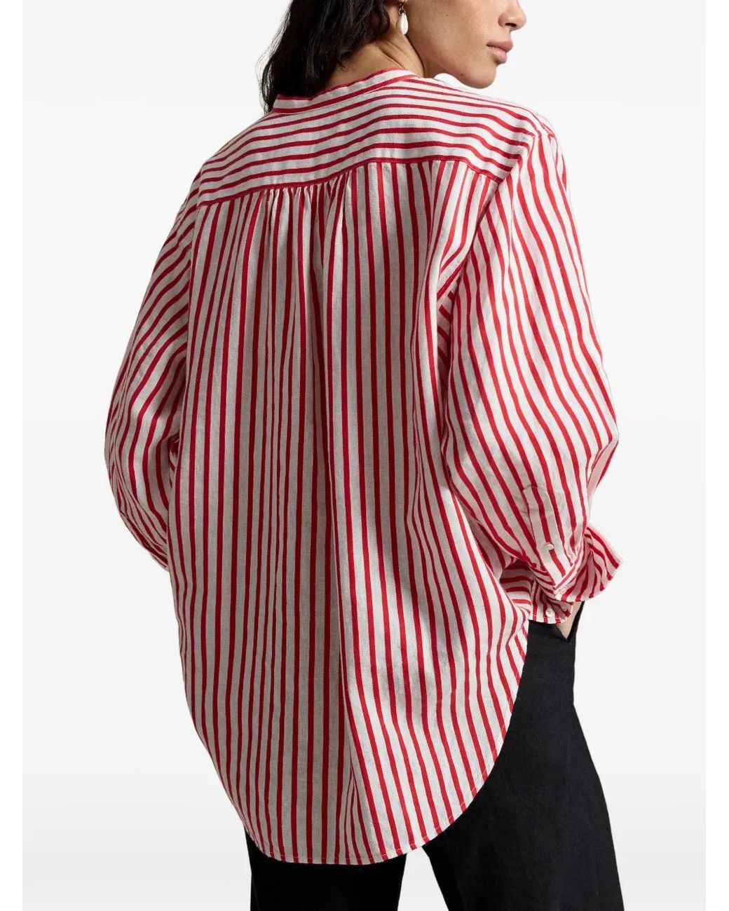 Polo Ralph Lauren Pink Striped Long-Sleeve Shirt