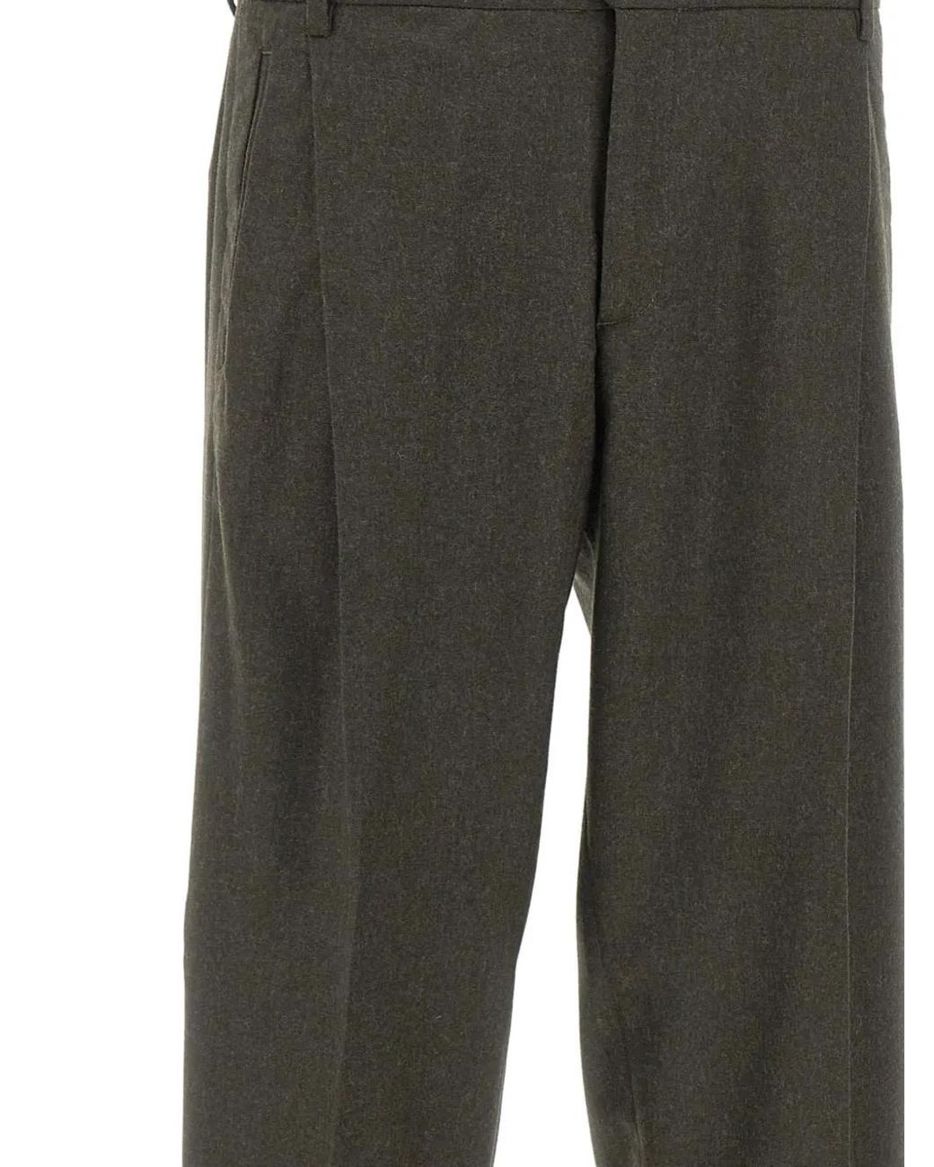 Briglia 1949 Gray Button Welt Pocket Pants for men