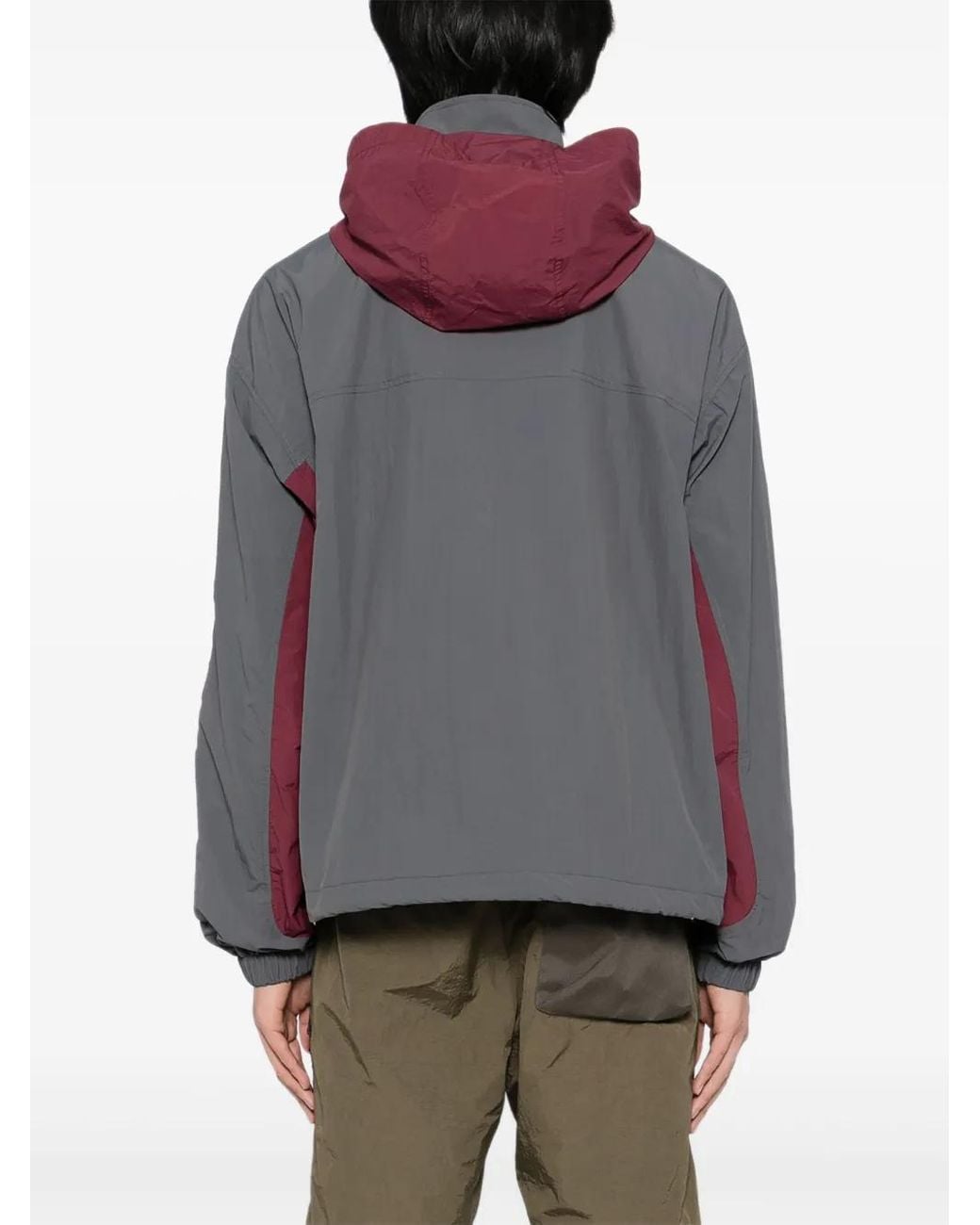 Aape By A Bathing Ape Gray Logo-Embroidered Jacket for men