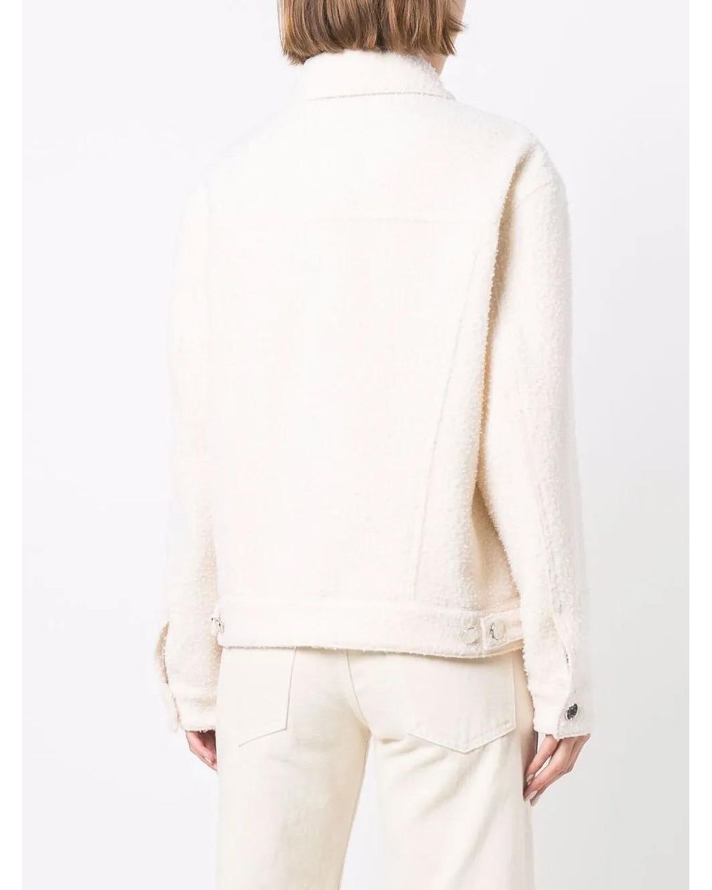 Jacob Cohen Natural Textured Wool Jacket