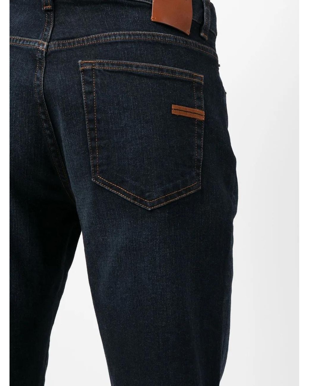 Zegna Blue Roccia Slim-Fit Jeans for men