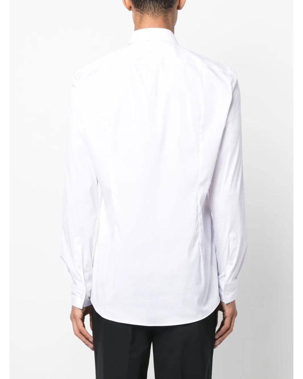 Boss White Long-Sleeve Buttoned Shirt for men