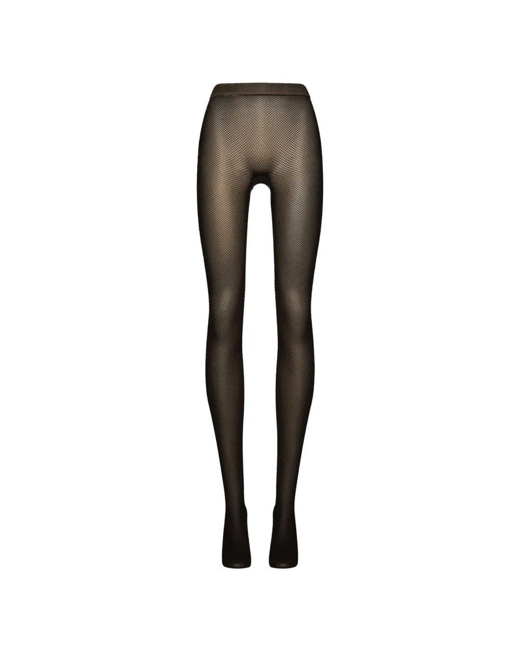 Wolford Brown Twenties Fishnet Tights