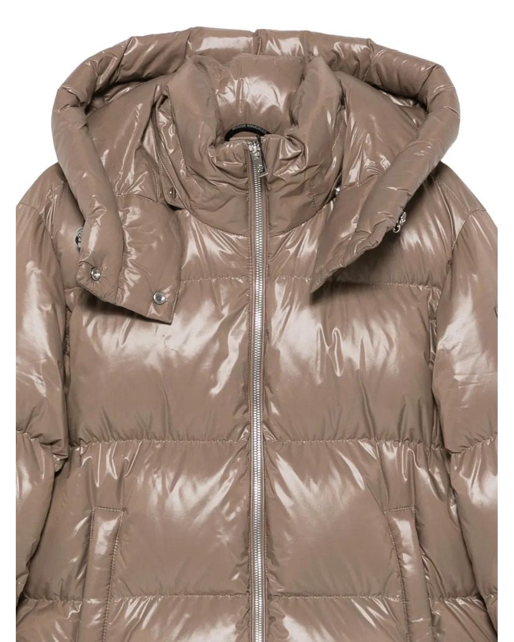 Moose Knuckles Moonstone Hooded Quilted Jacket in Natural | Lyst