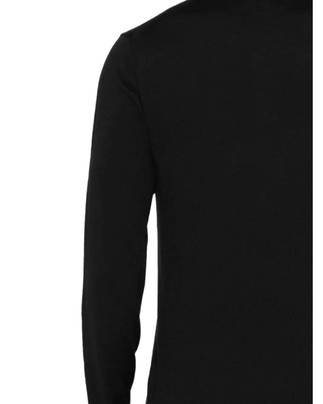 Hōsio Black Long-Sleeve Sweater for men