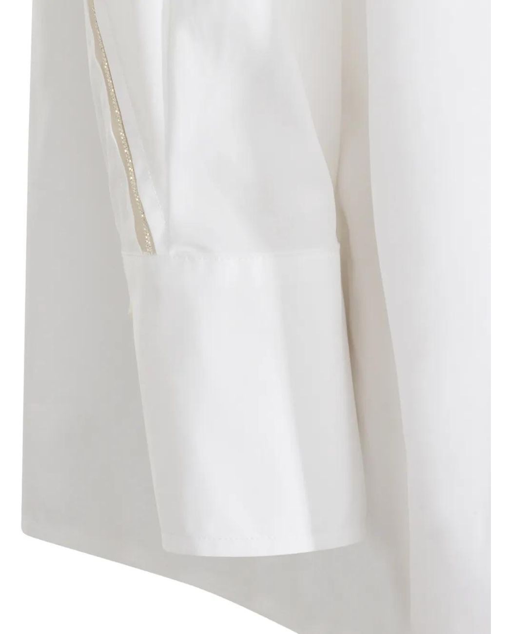 Fabiana Filippi White Long-Sleeved Shirt