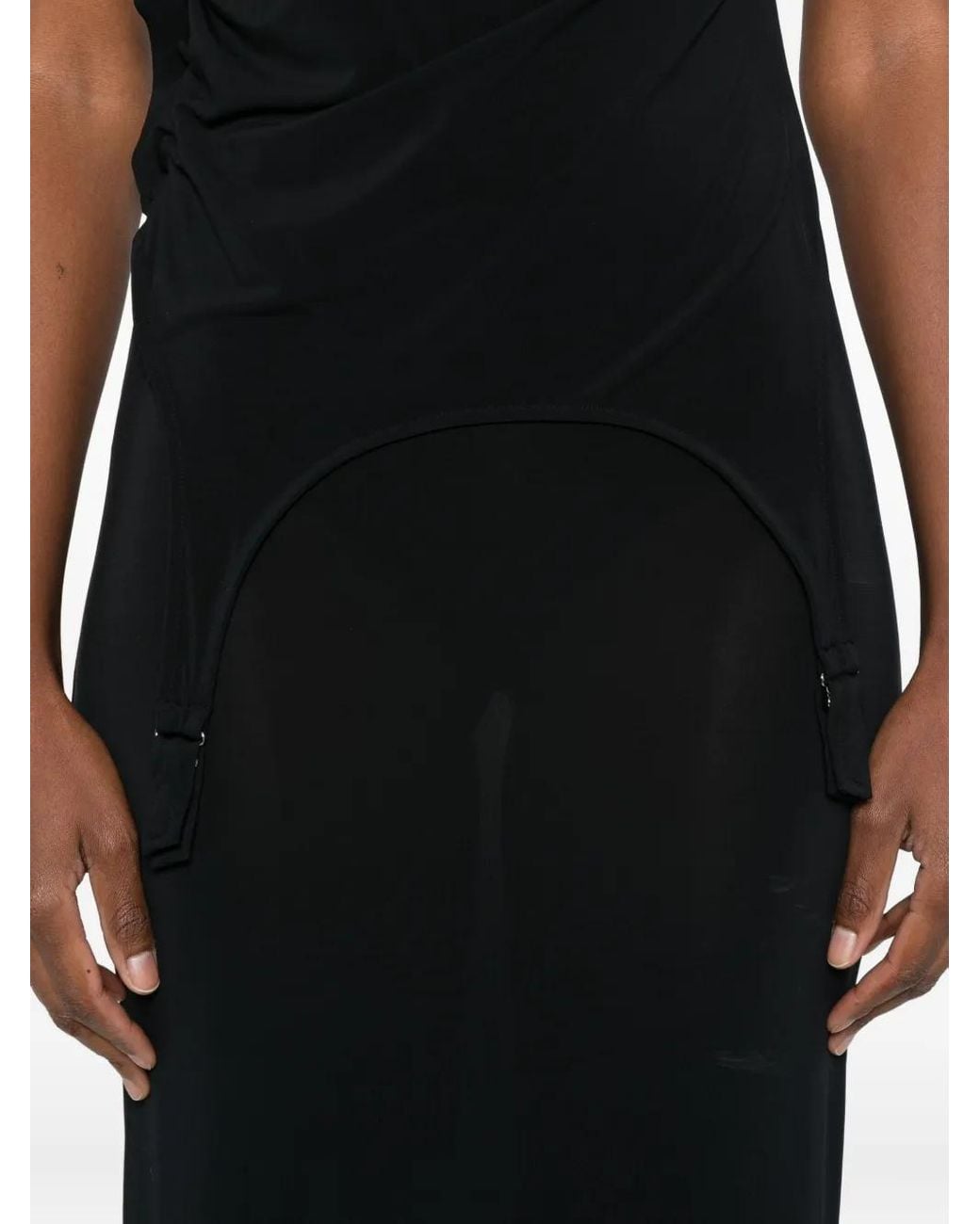 Jean Paul Gaultier Black Layered Dress