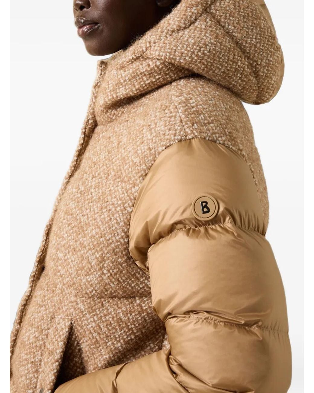 Bogner Natural Cathy Bouclé Down Jacket