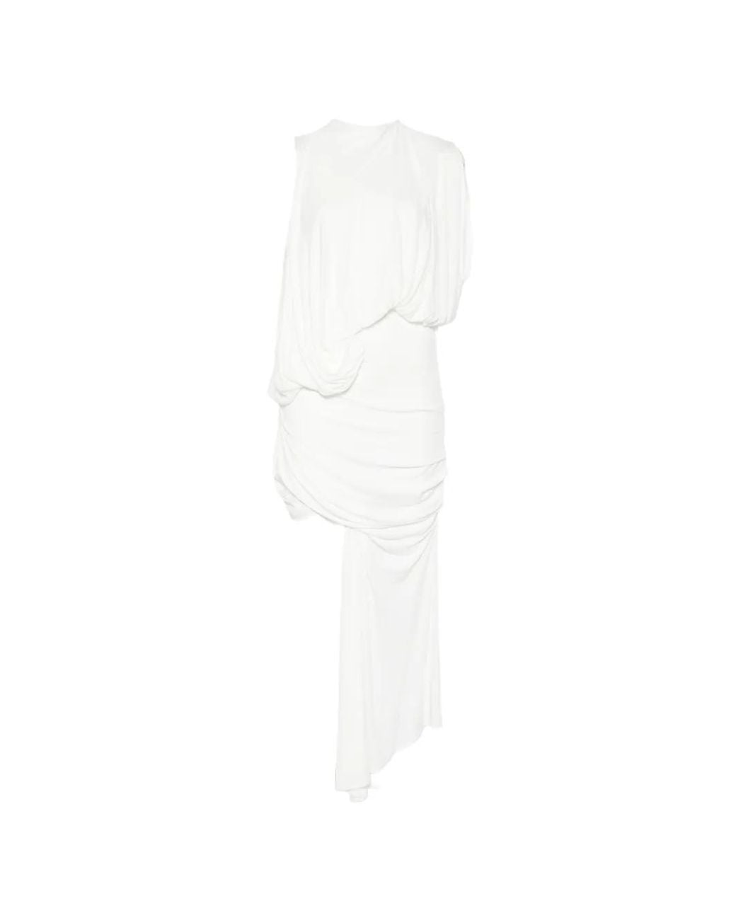 Christopher Esber White Cumulus Tucked Mini Dress