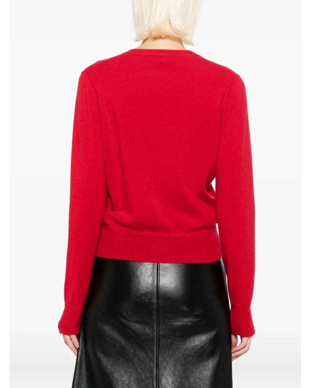 Bally Red Cashmere Cardigan