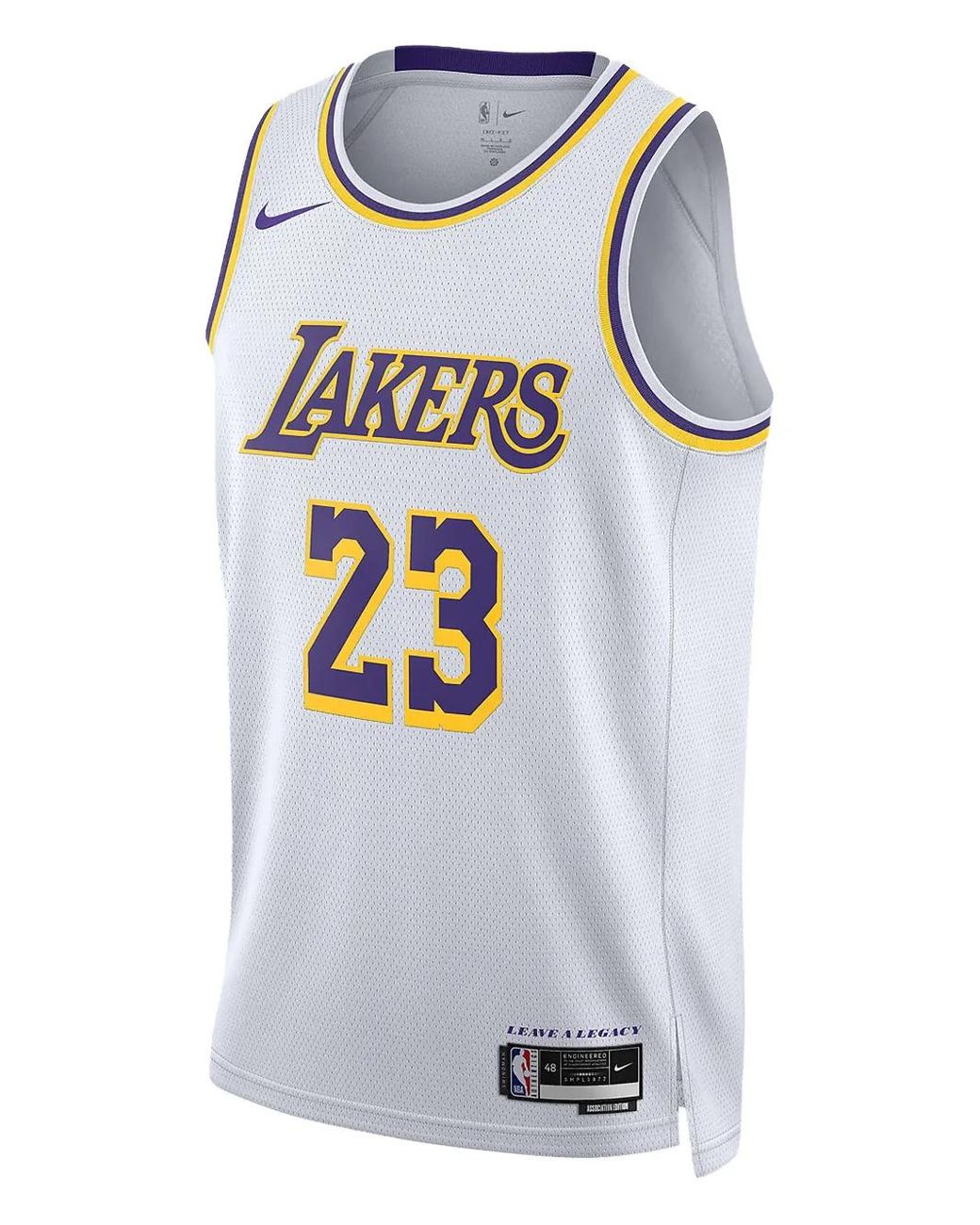 Nike Gray Lebron James Los Angeles Lakers 2022/23 Association Edition Tank Top for men