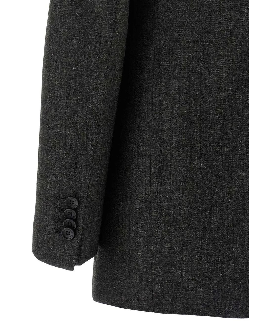 Tagliatore Black Double-Breasted Sequin-Appliqué Suit