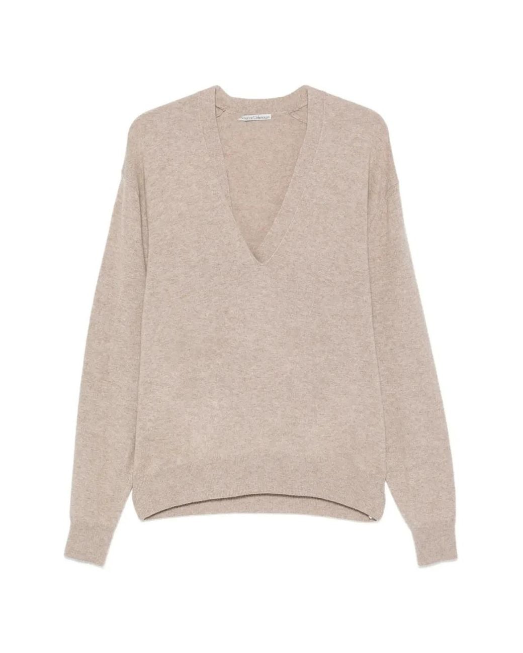 Source Unknown Natural Byrone Half-Twist Sweater