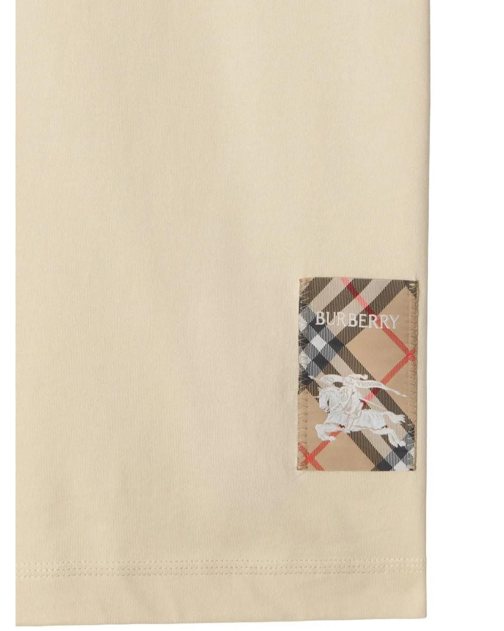 Burberry Natural Cotton T-Shirt