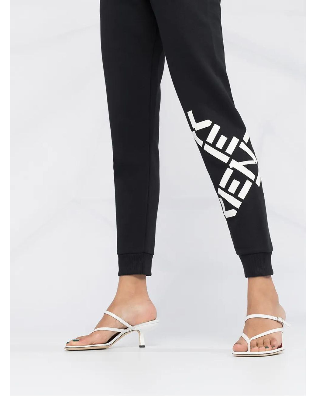 KENZO Black Logo Printed Joggers