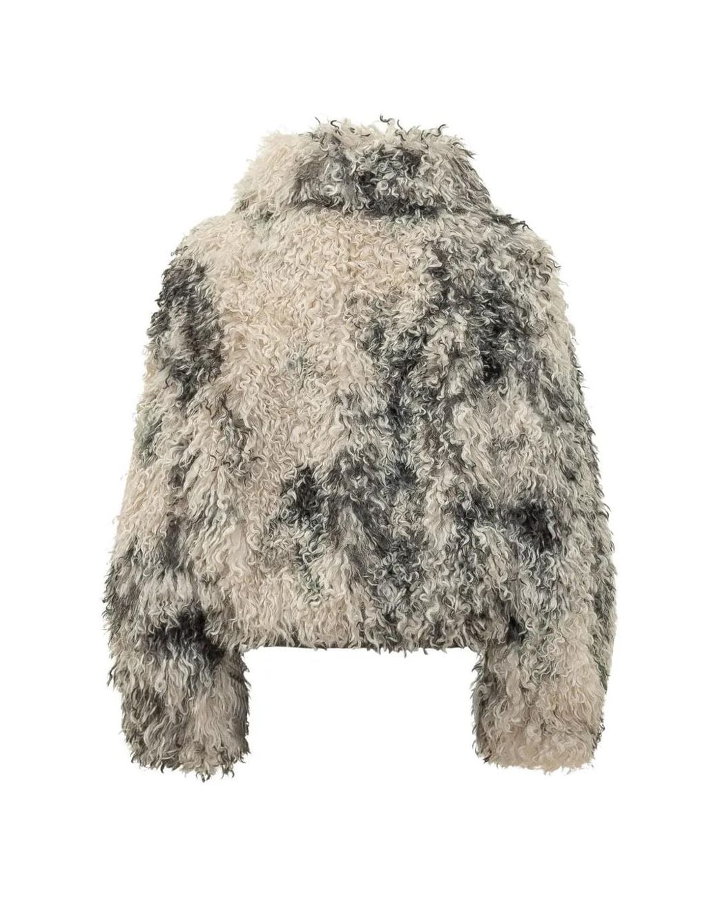 Seafarer White Lilly Shearling-Effect Jacket