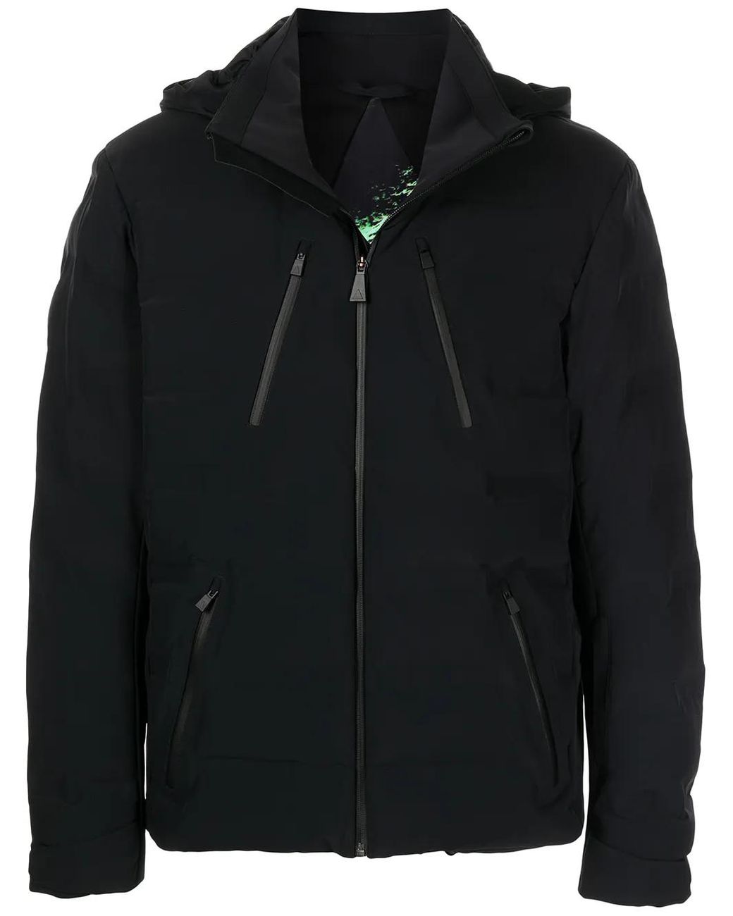 Aztech Mountain Ski-Jack Met Capuchon in het Black voor heren