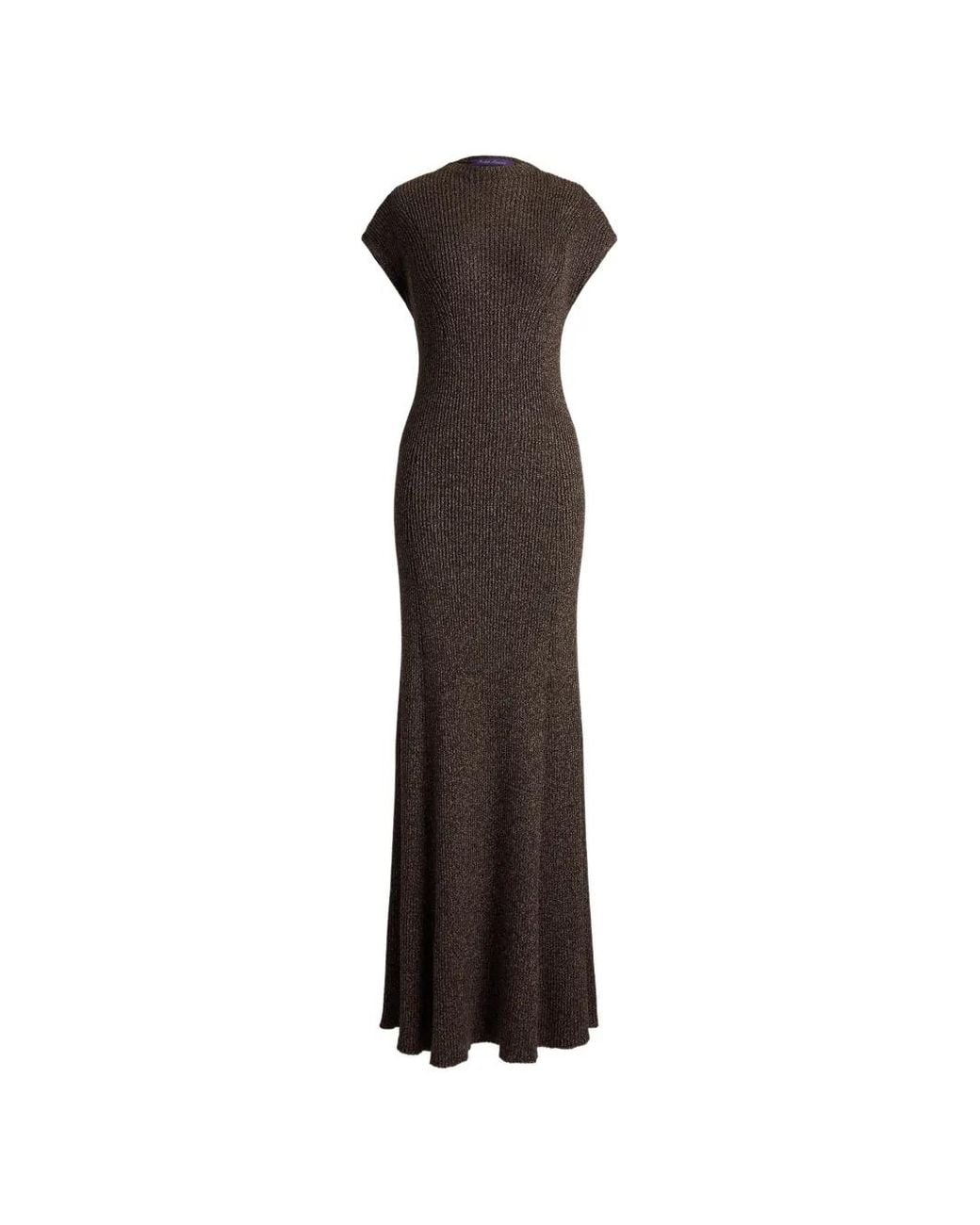Ralph Lauren White Windi Rib-Knit Maxi Dress