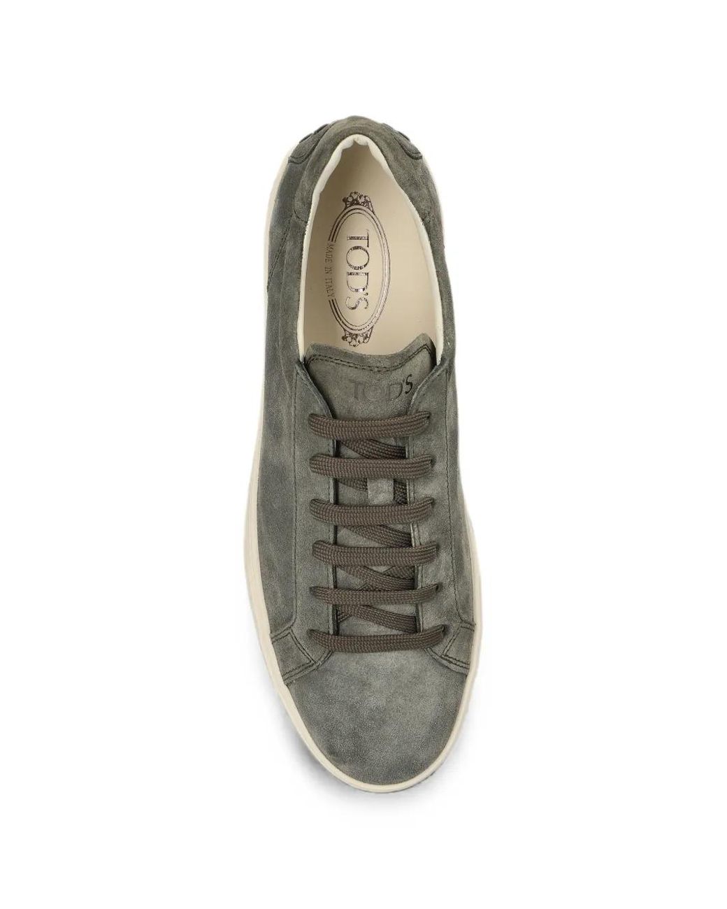 Tod's Green Suede Gomma Sneakers for men