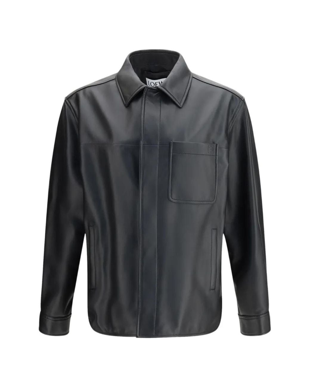 Camisa De Piel Loewe de hombre de color Gray
