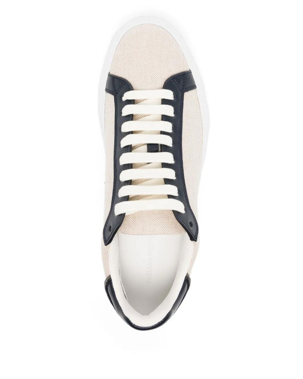 Fabiana Filippi White Lace-Up Sneakers