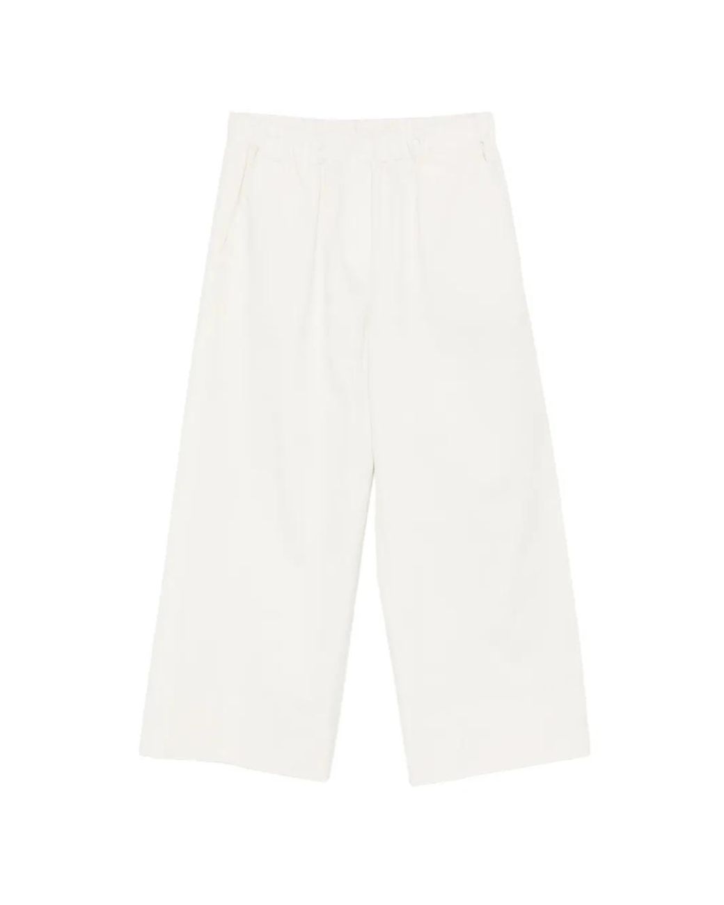 Antonelli White Tamara Elasticated Trousers