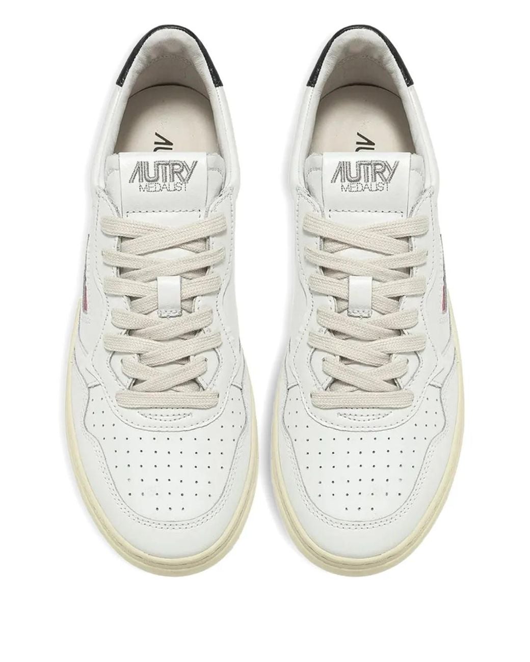 Autry White Medalist Low And Leather Sneakers Aulw Ll22 for men