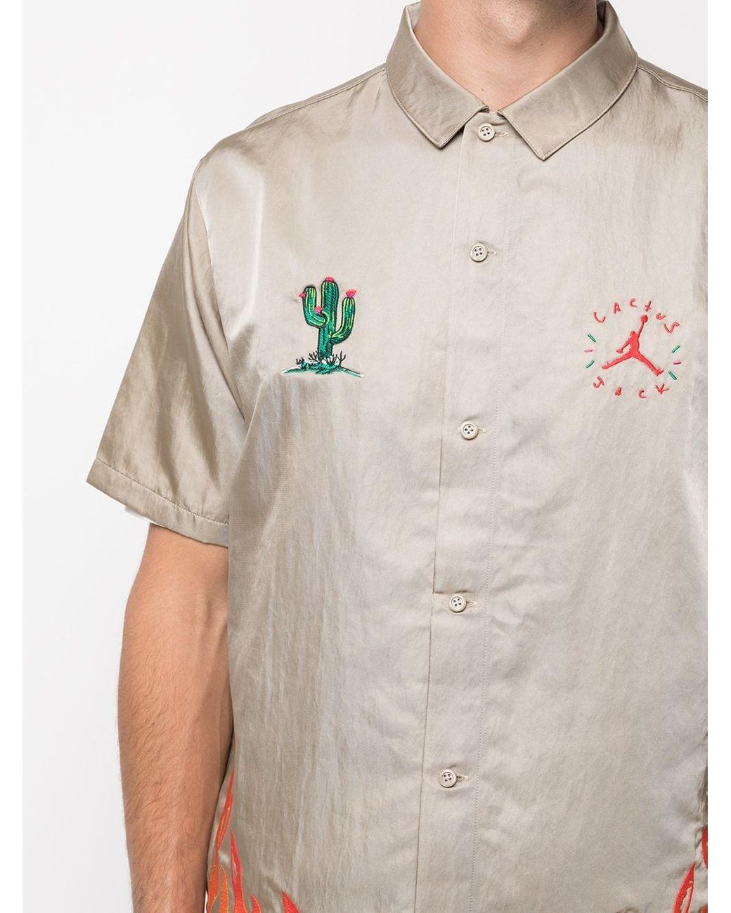 Camisa con botones Cactus Jack de x Travis Scott Nike de hombre de color  Metálico | Lyst