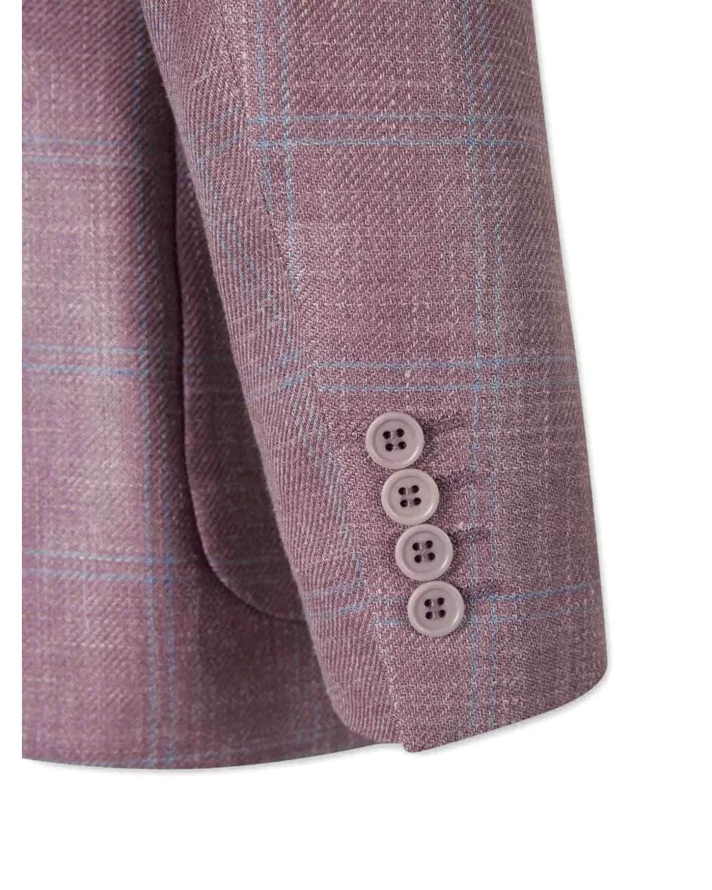 Canali Purple Check-Pattern Blazer for men