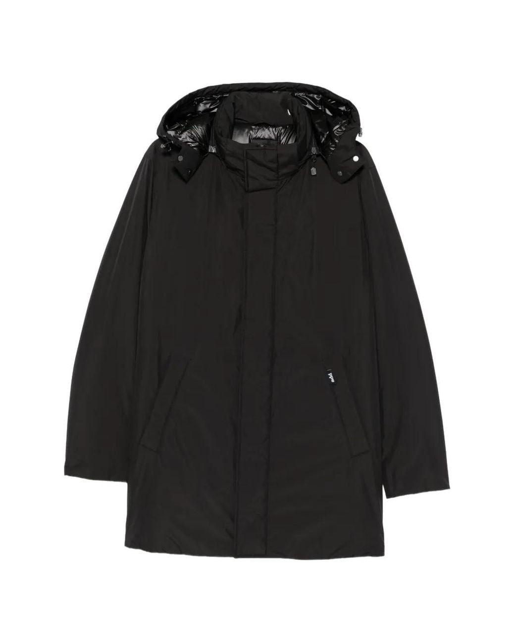 Abrigo Con Capucha Add de hombre de color Black