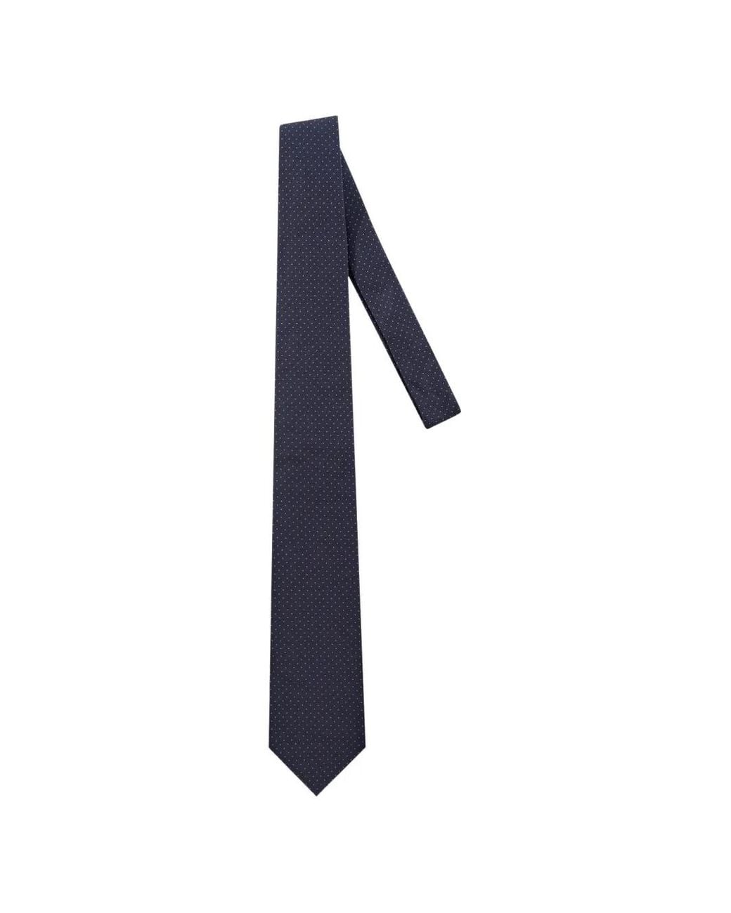 Corneliani Blue Polka-Dot Silk Tie for men