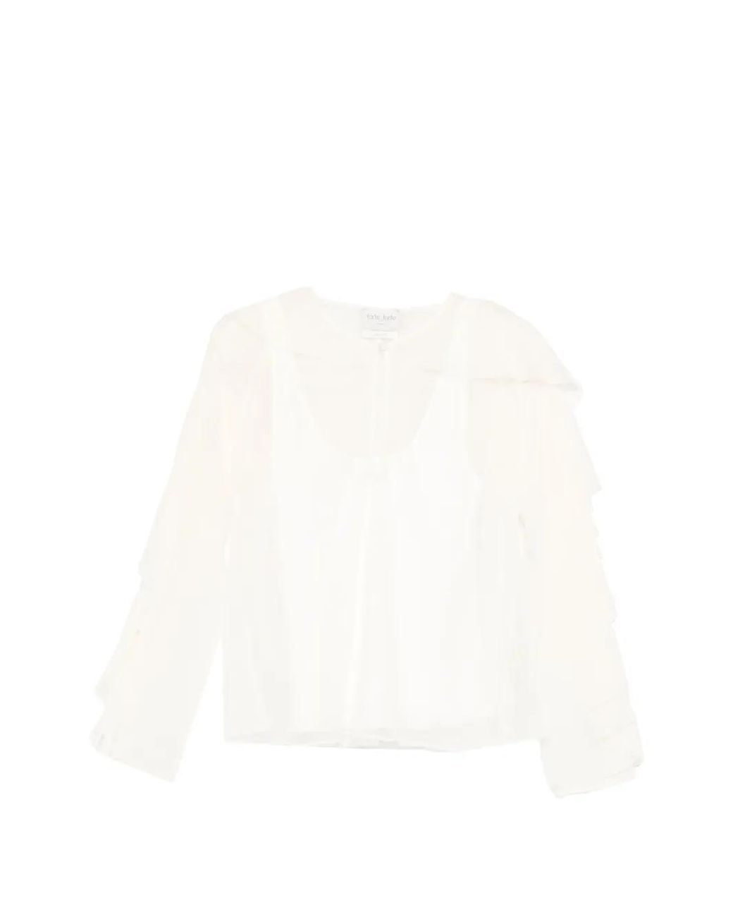 Forte_forte White Ruffled Blouse