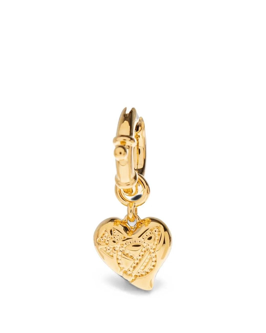 Vivienne Westwood Metallic Heart And Pepper Charm Earrings
