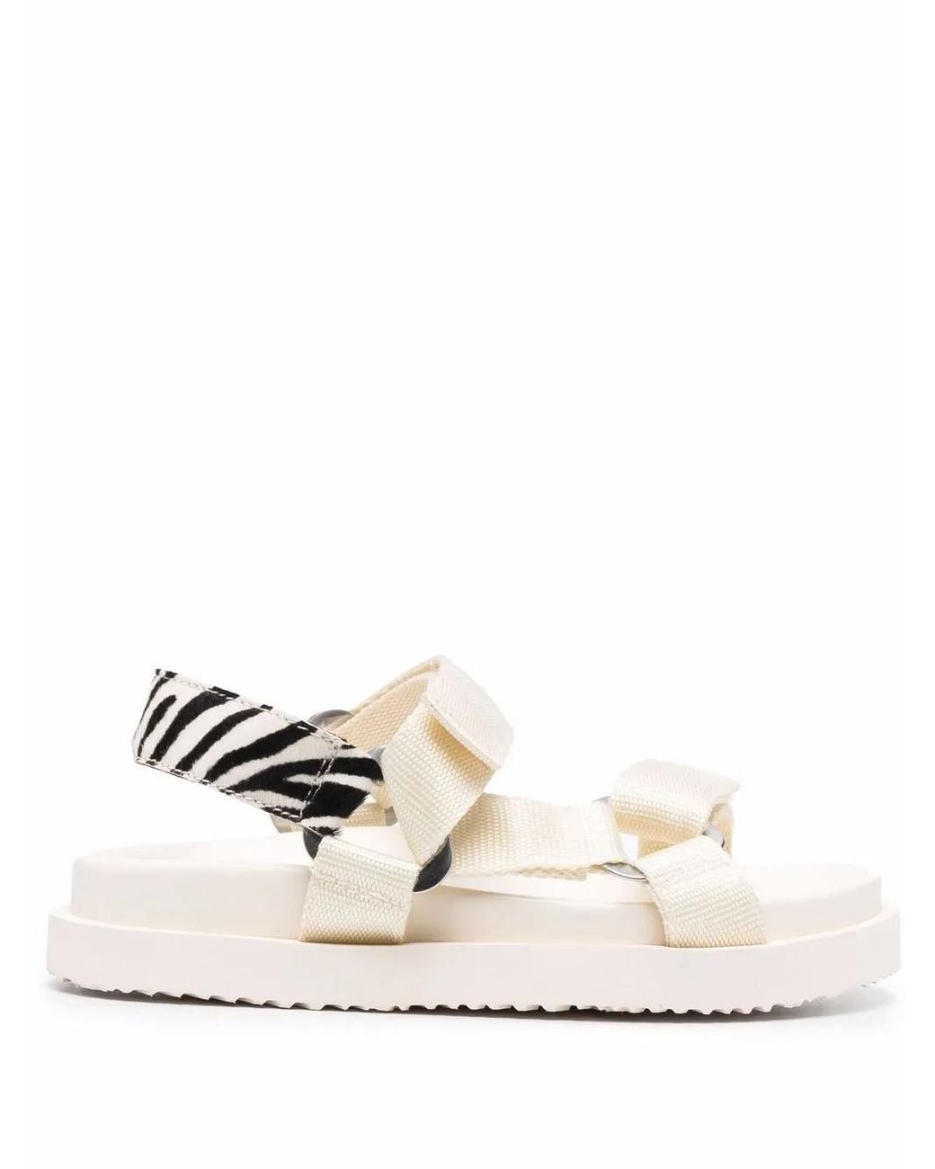 Buttero White Vara Strappy Sandals