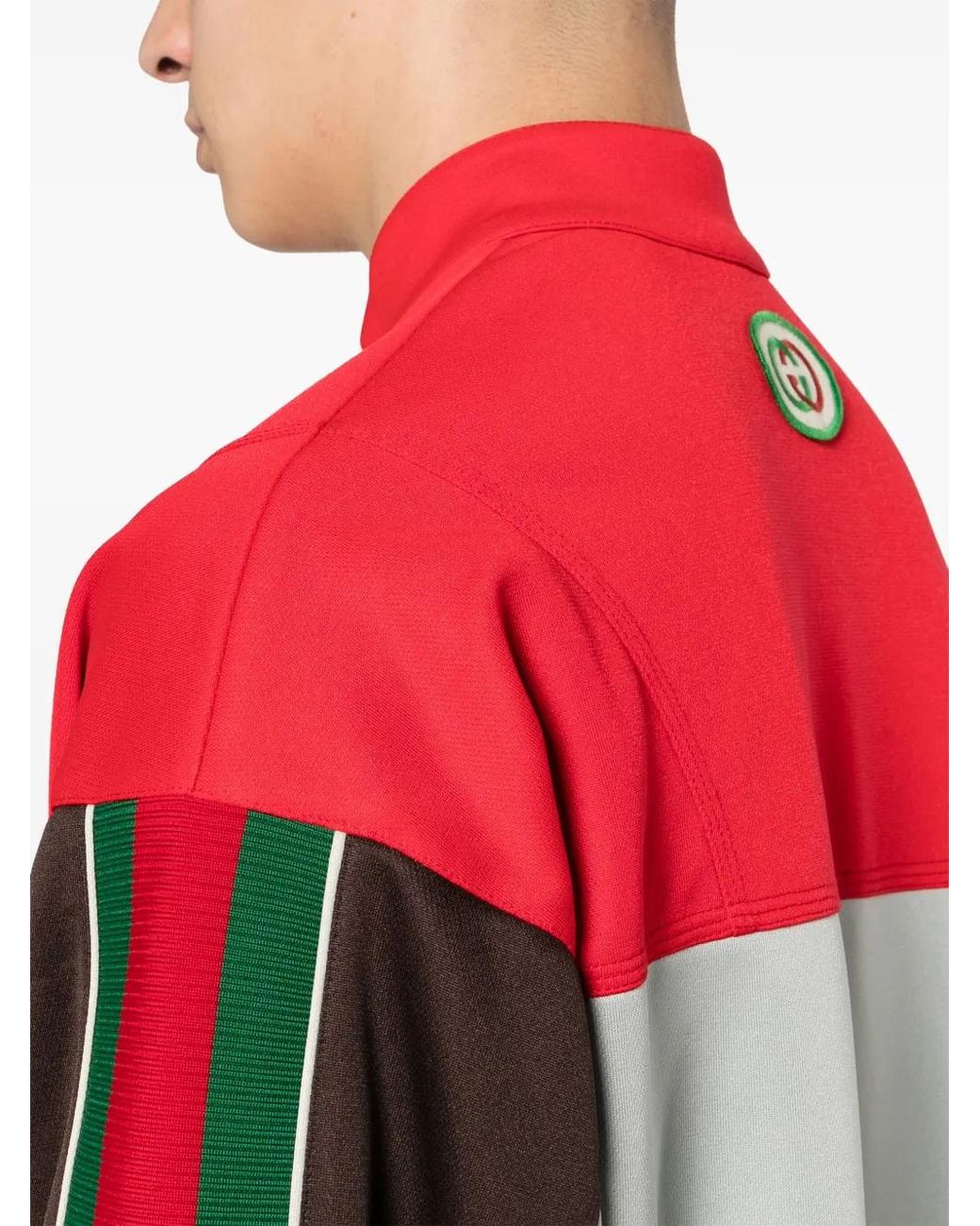 Chaqueta A Paneles Gucci de hombre de color Red