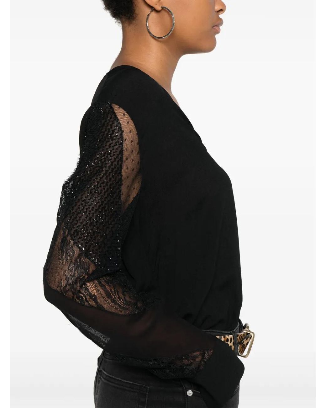 Blouse Le Pinko en coloris Black