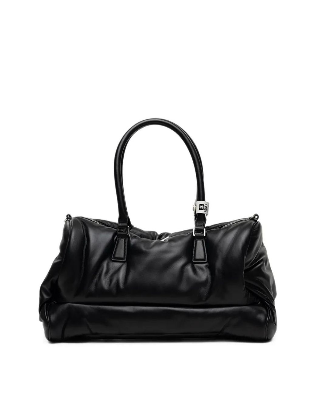 Maison Mihara Yasuhiro Black "Pucker" Puffer Duffle Bag