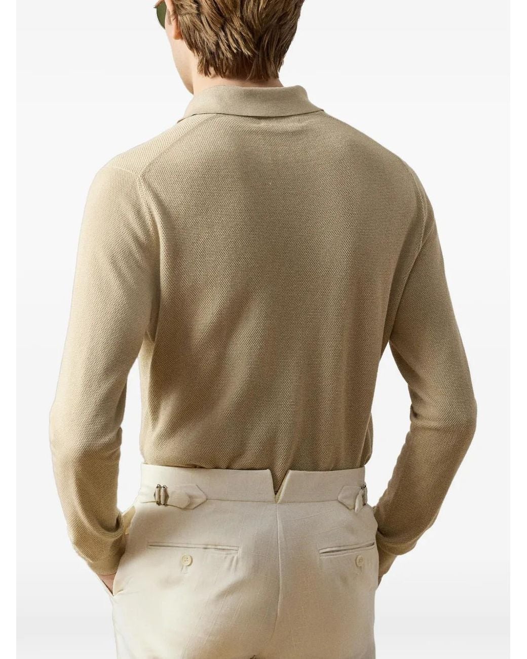 Ralph Lauren Natural Logo-Detail Polo Shirt for men