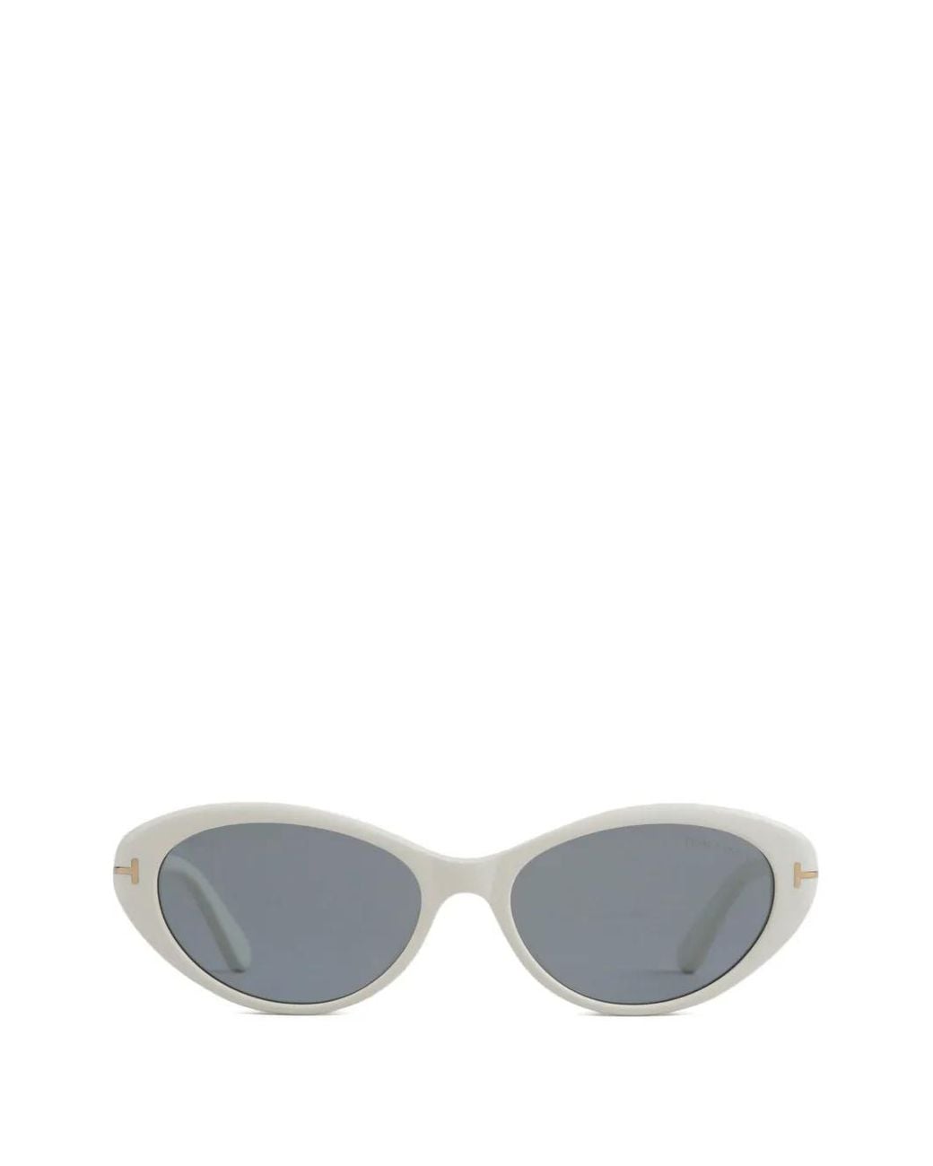 Tom Ford Gray T-Logo Cat-Eye Sunglasses