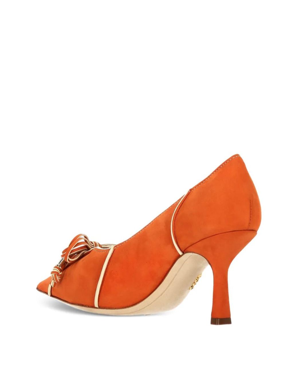Rodo Red Bow-Detail Piped Pumps