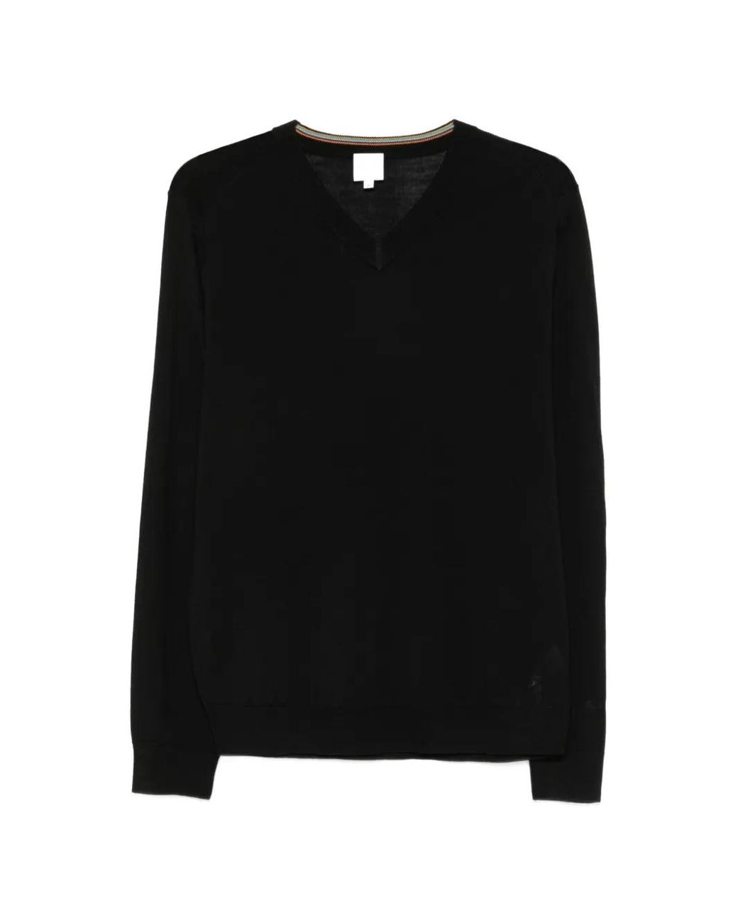 Paul Smith Black Washable Wool V-Neck Sweater for men